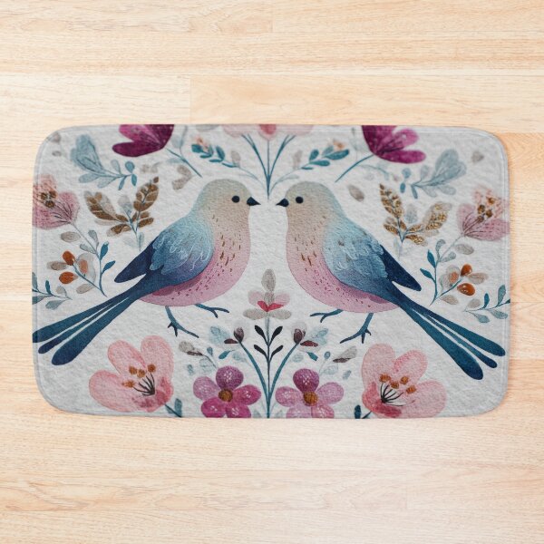 Item preview, Two Love Birds In Scandinavian Art designed and sold by Rtymer.