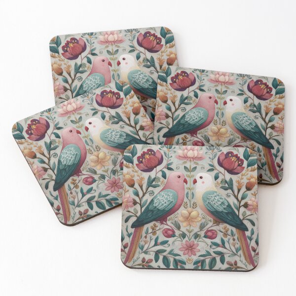 Item preview, Two Love Birds In Scandinavian Art designed and sold by Rtymer.