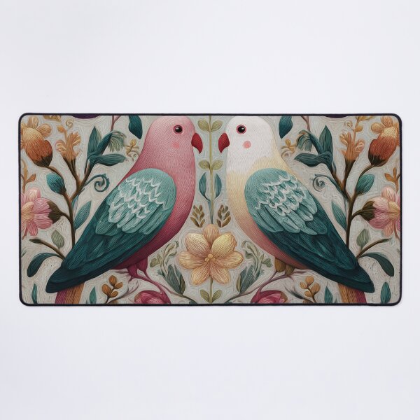 Item preview, Two Love Birds In Scandinavian Art designed and sold by Rtymer.