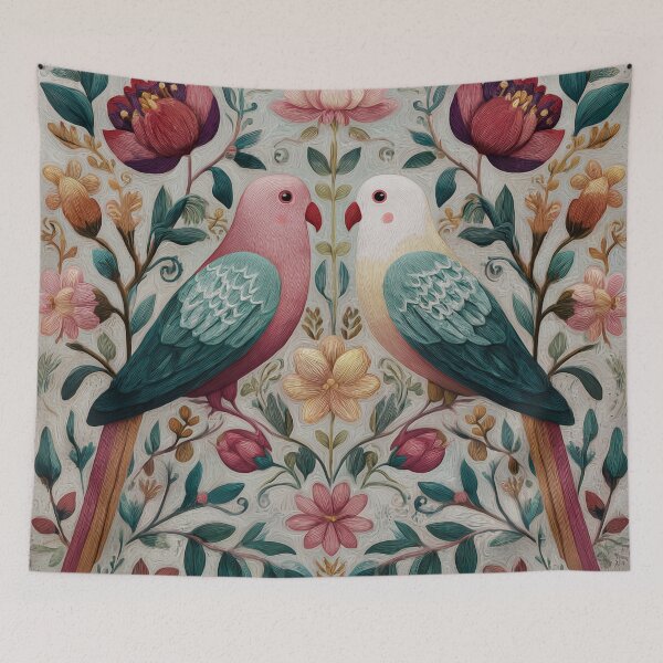 Item preview, Two Love Birds In Scandinavian Art designed and sold by Rtymer.