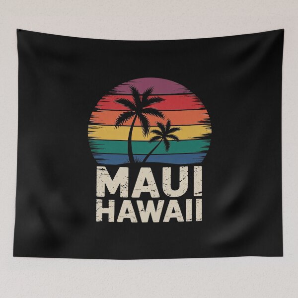 Item preview, Maui Hawaii LGBT Pride Rainbow Palm Tree designed and sold by MarryIsMonth.