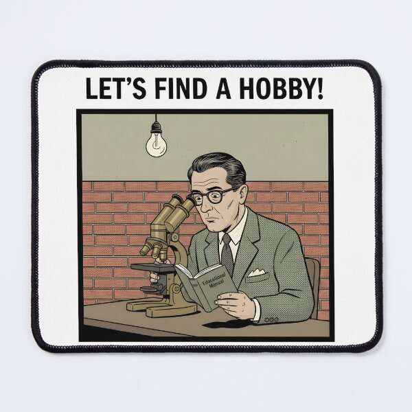 Item preview, Let's Find A Hobby - Retro Science Comic T-Shirt designed and sold by Vantage Print Co..