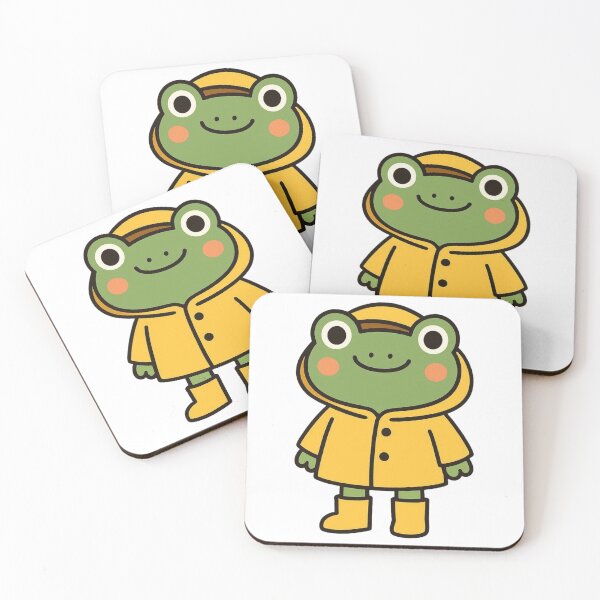 Item preview, Happy Frog in Raincoat and Boots – Playful Kids Animal Illustration designed and sold by Confuzz1ed.