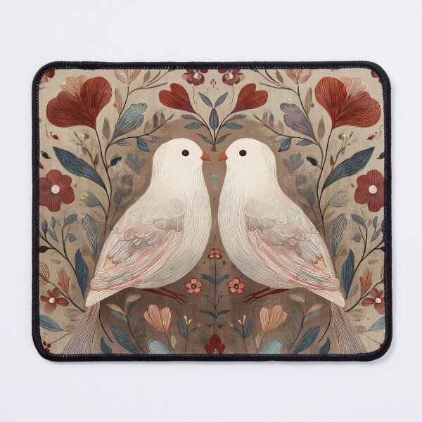 Item preview, Two Love Birds In Scandinavian Art designed and sold by Rtymer.
