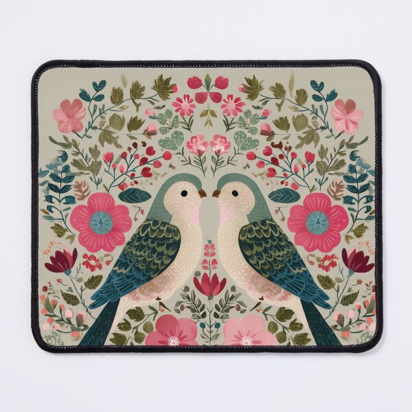 Item preview, Two Love Birds In Scandinavian Art designed and sold by Rtymer.