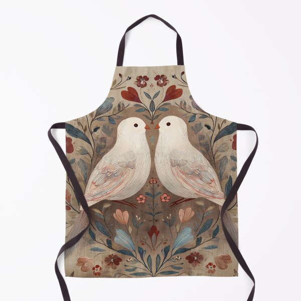 Item preview, Two Love Birds In Scandinavian Art designed and sold by Rtymer.