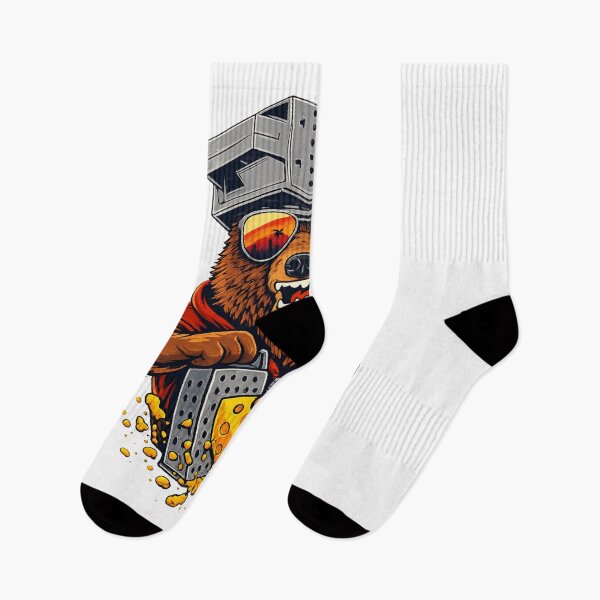 Item preview, Retro Bear with Cheese Grater Hat and Sunglasses Sunset Art  designed and sold by first-shirt ⭐ ⭐ ⭐ ⭐ ⭐.