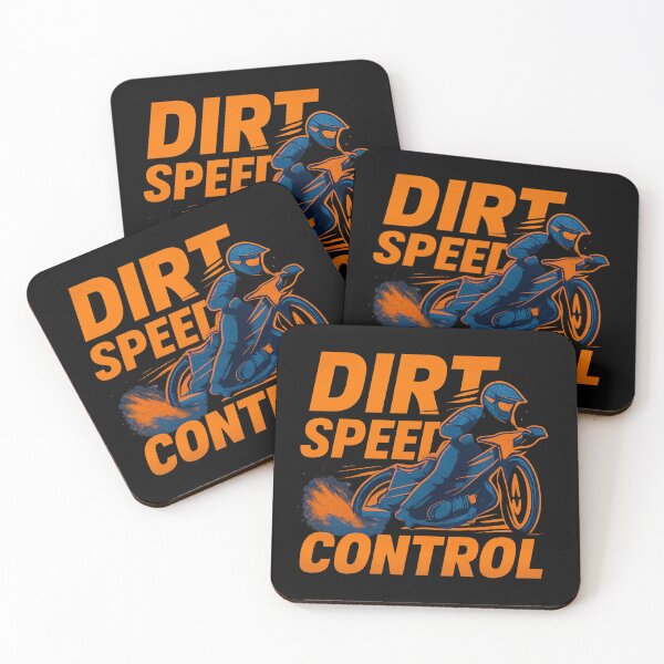 Item preview, DIRT SPEED CONTROL - Bold Speedway Typography with Rider & Dust Effects designed and sold by MKreative Studio.