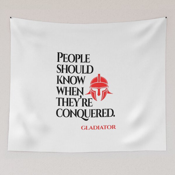Item preview, Gladiator Minimalist Stoic Quote designed and sold by Enea Kelo.