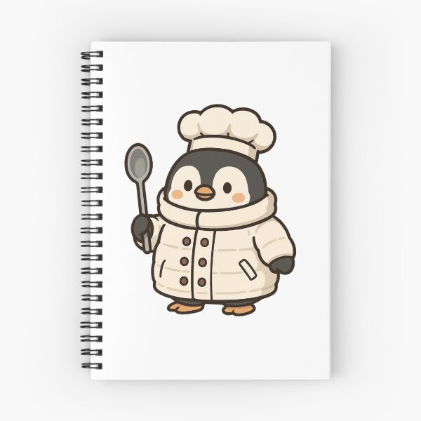 Item preview, Penguin Chef in Winter Coat – Cute Cooking Job Animal Art designed and sold by Confuzz1ed.