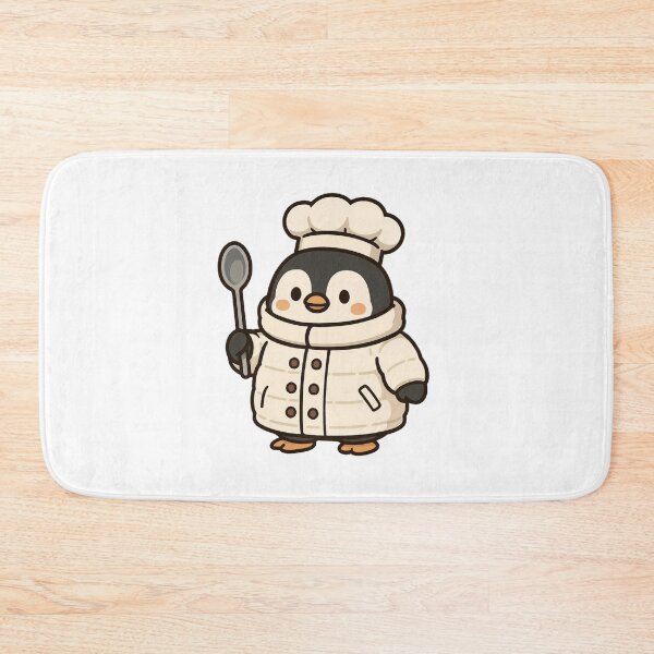 Item preview, Penguin Chef in Winter Coat – Cute Cooking Job Animal Art designed and sold by Confuzz1ed.