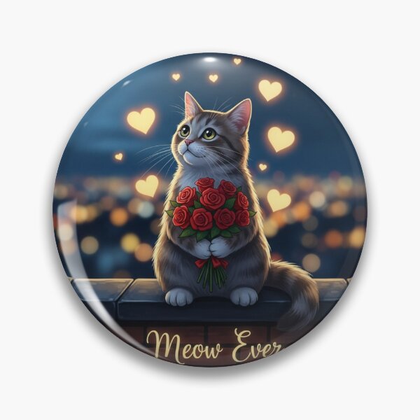 Item preview, Romantic Cat Love Night designed and sold by PetJoyPrintsCO.