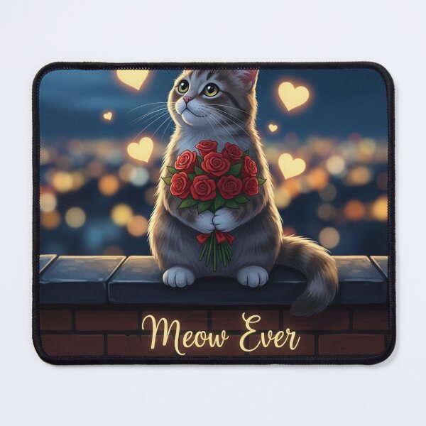 Item preview, Romantic Cat Love Night designed and sold by PetJoyPrintsCO.