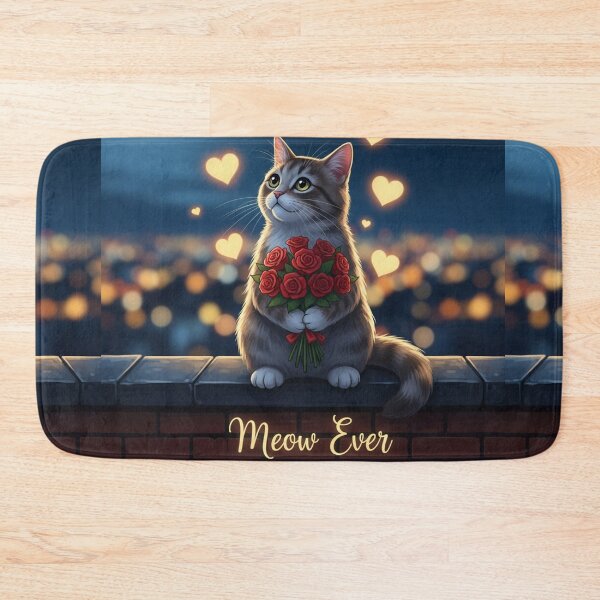 Item preview, Romantic Cat Love Night designed and sold by PetJoyPrintsCO.