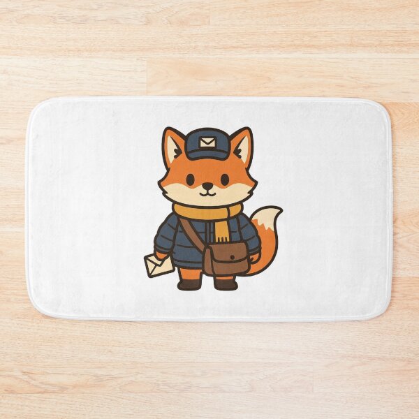 Item preview, Postal Fox in Winter Delivery Outfit – Cute Job Animal Illustration designed and sold by Confuzz1ed.