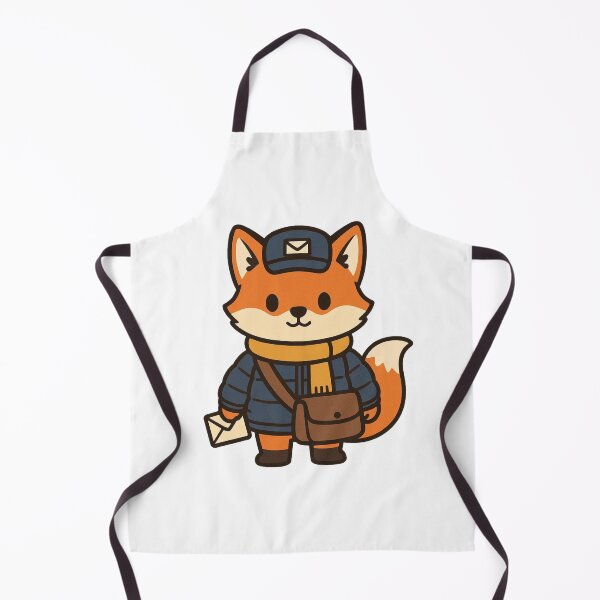 Item preview, Postal Fox in Winter Delivery Outfit – Cute Job Animal Illustration designed and sold by Confuzz1ed.