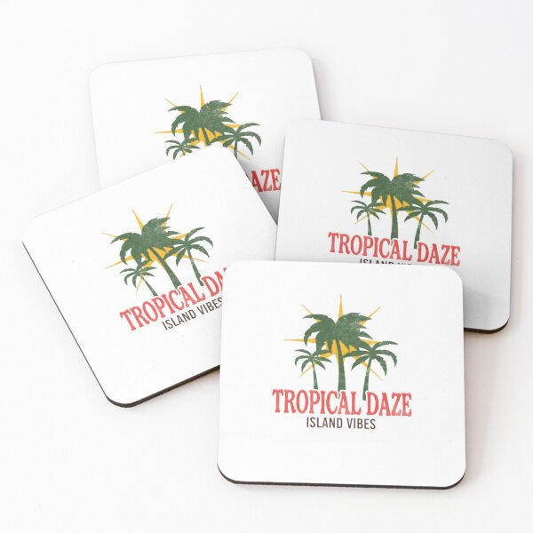 Item preview, Retro Tropical Daze — Vintage Palm Tree Island Vibes Typography Design designed and sold by Colorful-Garden.