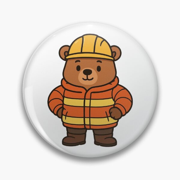 Item preview, Construction Bear in Winter Safety Gear – Cute Working Animal Design designed and sold by Confuzz1ed.