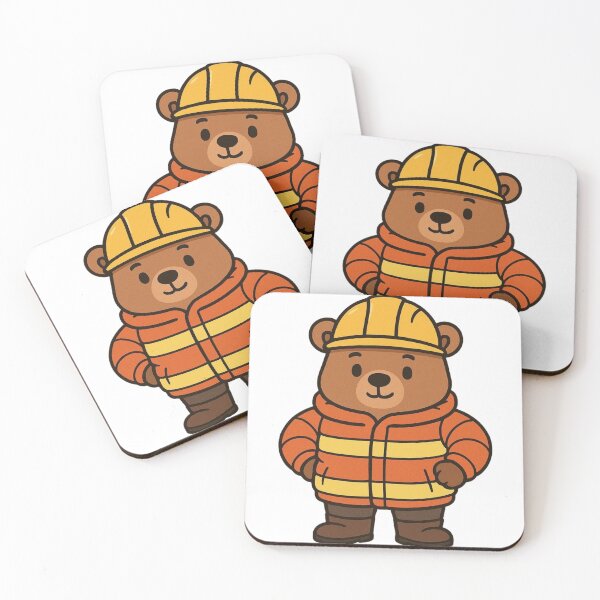 Item preview, Construction Bear in Winter Safety Gear – Cute Working Animal Design designed and sold by Confuzz1ed.