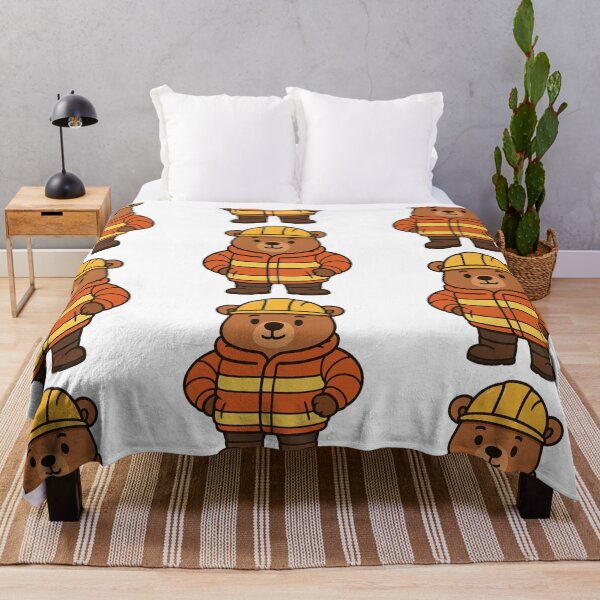 Item preview, Construction Bear in Winter Safety Gear – Cute Working Animal Design designed and sold by Confuzz1ed.