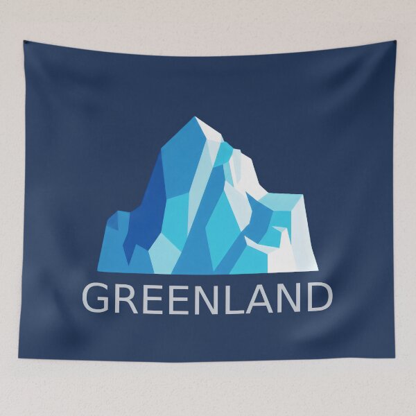 Item preview, Greenland Arctic Expedition - Geometric Iceberg Art designed and sold by Dakson Design - Fantasy Art.