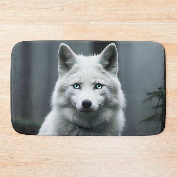 Item preview, White Wolf in the Mist – Mystical Animal Art – Silent Guardian designed and sold by Traumrausch.