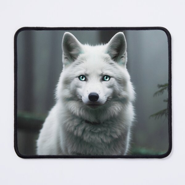 Item preview, White Wolf in the Mist – Mystical Animal Art – Silent Guardian designed and sold by Traumrausch.
