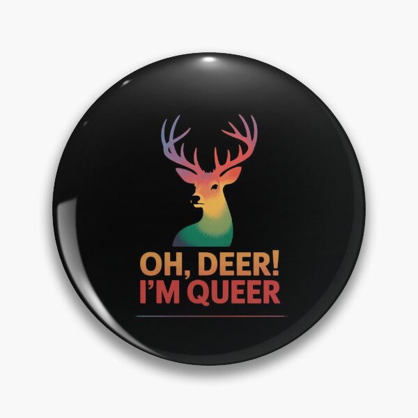 Item preview, Oh Deer I'm Queer LGBQT Gay Pride designed and sold by FadeOfThrone.