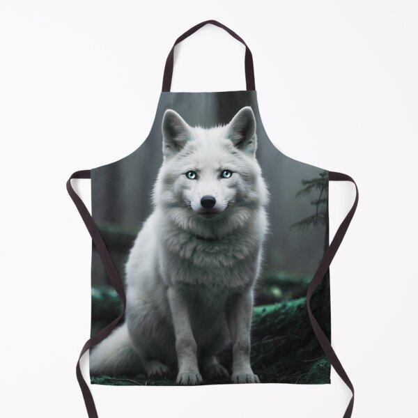 Item preview, White Wolf in the Mist – Mystical Animal Art – Silent Guardian designed and sold by Traumrausch.