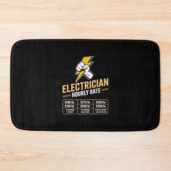 Item preview, Electrician hourly rate for Electrician Dad designed and sold by AquaKiev.
