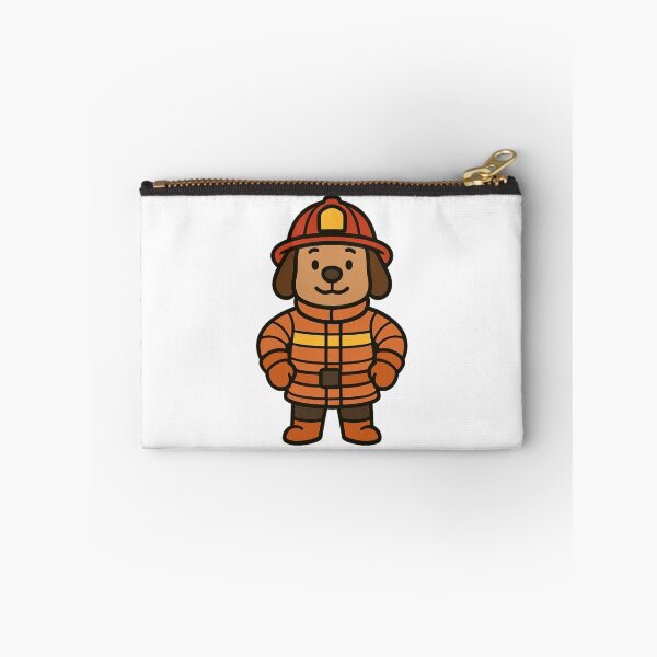 Item preview, Brave Firefighter Dog in Winter Gear – Cute Job Animal Illustration designed and sold by Confuzz1ed.