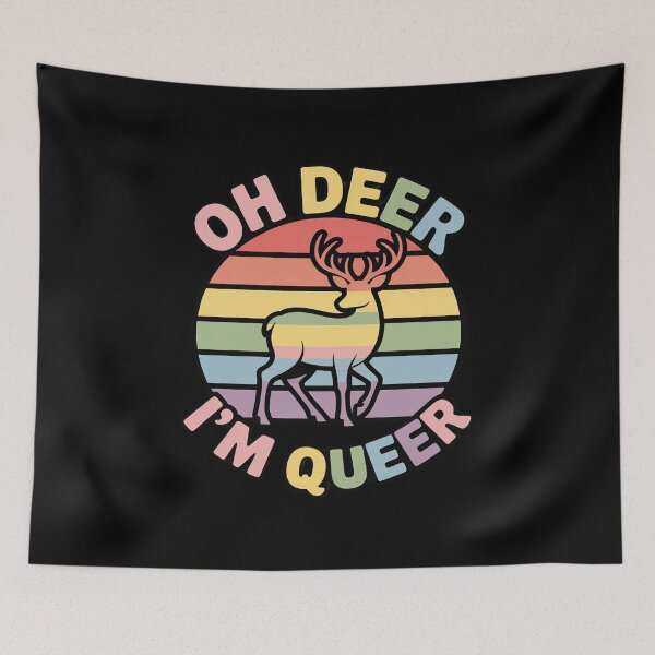 Item preview, Oh Deer I'm Queer designed and sold by MarryIsMonth.