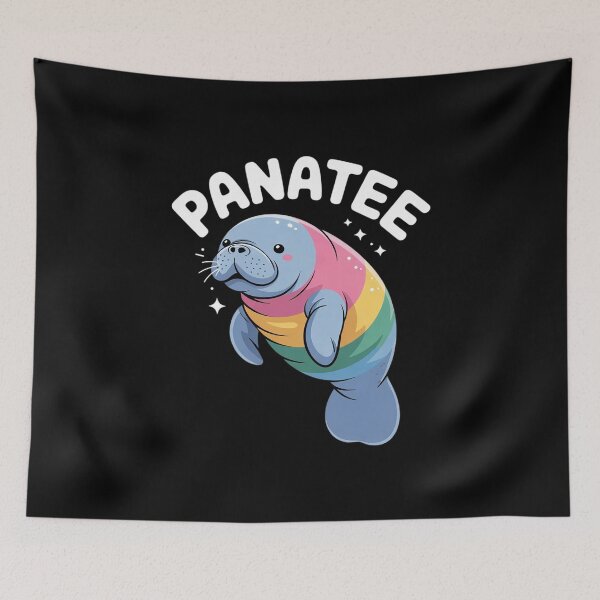 Item preview, Pansexual Flag Panatee Manatee Pansexuality Queer Pride Pan designed and sold by FadeOfThrone.