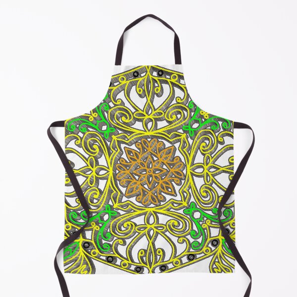 Item preview, "Hexagonal Mandala with Embroidered Floral and Leaf Geometry" designed and sold by nighttime1990.