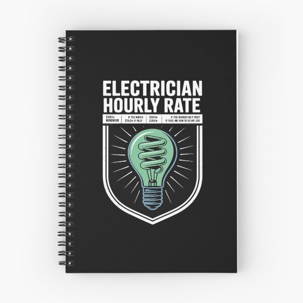 Item preview, Electrician Hourly Rate Electricity Electrical Worker designed and sold by AquaKiev.