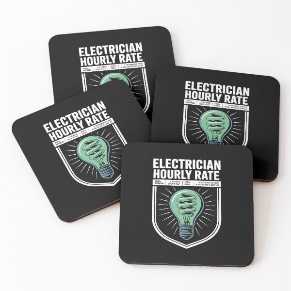 Item preview, Electrician Hourly Rate Electricity Electrical Worker designed and sold by AquaKiev.
