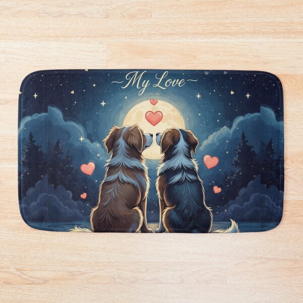Item preview, Dogs In Love Under Stars designed and sold by PetJoyPrintsCO.