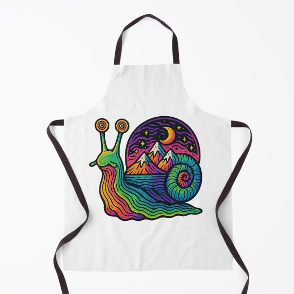 Item preview, Psychedelic Snail With Cosmic Mountains designed and sold by chromatalove.