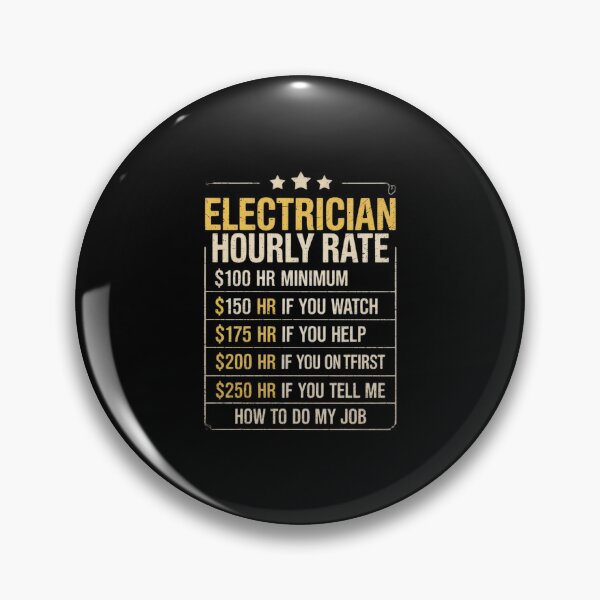 Item preview, Electrician Hourly Rate Electrical Engineer designed and sold by AquaKiev.