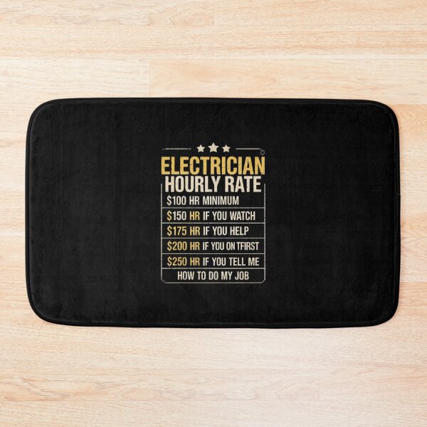 Item preview, Electrician Hourly Rate Electrical Engineer designed and sold by AquaKiev.