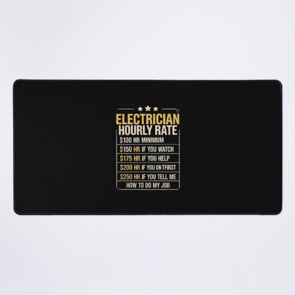 Item preview, Electrician Hourly Rate Electrical Engineer designed and sold by AquaKiev.