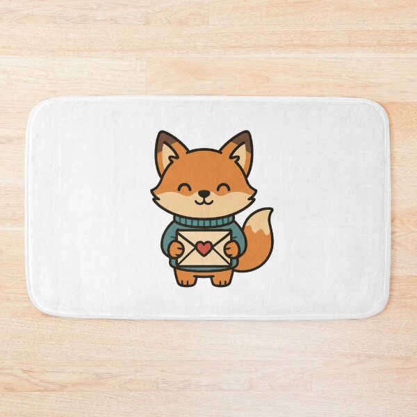 Item preview, Fox Holding Love Letter – Playful Valentine Animal Character designed and sold by Confuzz1ed.