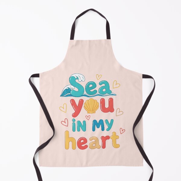 Item preview, Sea You in My Heart – Coastal Valentine Typography Design designed and sold by Sea Gem.