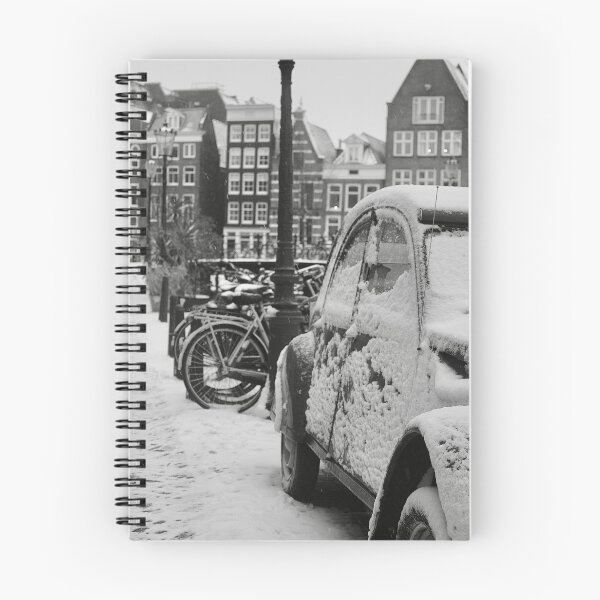 Item preview, Amsterdam, Looiersgracht Jordaan 2CV in the snow designed and sold by Amsterdam-Pan.
