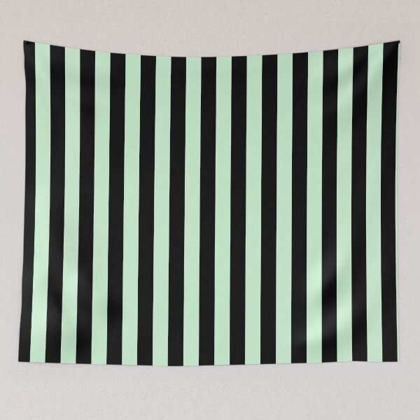 Item preview, Classic black and mint stripes designed and sold by RishabhArts1.