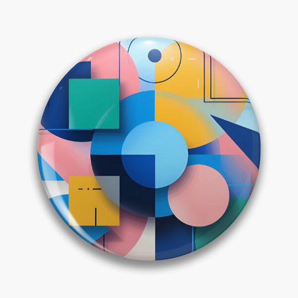 Item preview, Modern Abstract Geometric Shapes - Bauhaus Inspired Minimalist Art designed and sold by Flow19.