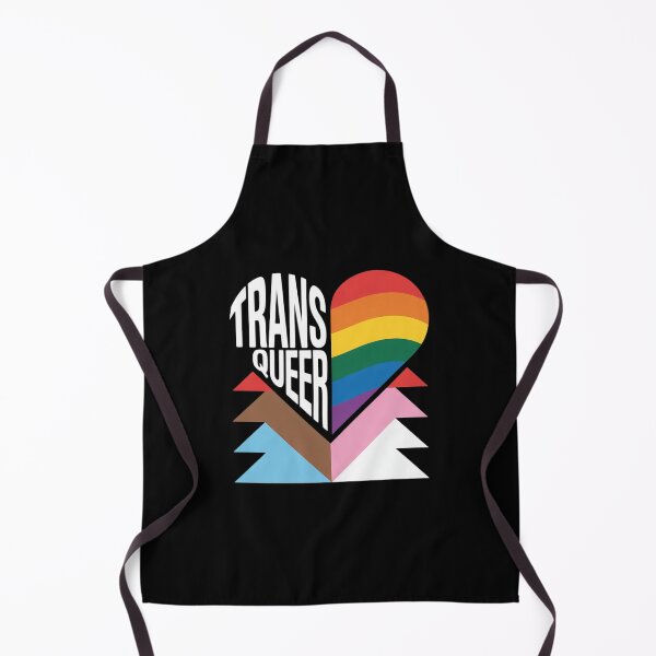 Item preview, Progress Pride Heart Flag - Trans & Queer designed and sold by MarryIsMonth.