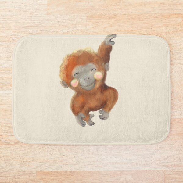 Artikelvorschau, Kleiner Orang-Utan – Niedliche Aquarellzeichnung entworfen und verkauft von LittleCloudShop.