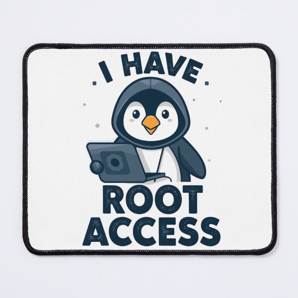 Item preview, Linux Penguin Hacker - Root Access Humor designed and sold by ProWorkVibes.