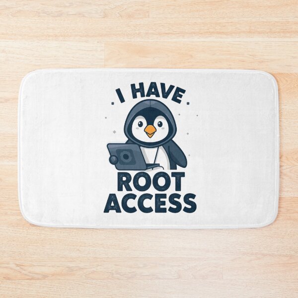 Item preview, Linux Penguin Hacker - Root Access Humor designed and sold by ProWorkVibes.